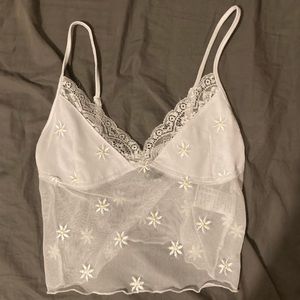 Motel Daisy Mesh Tank